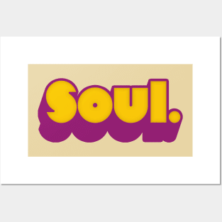 SOUL //// Retro 70s Music Fan Design Posters and Art